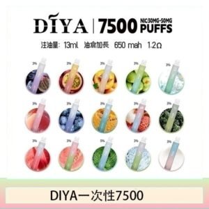 DIYA叮啞拋棄式7500 Puffs一次性電子煙3%